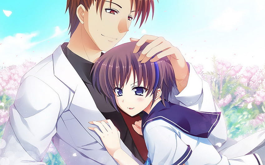 En İyi Anime Çiftleri - Love Cartoon - - , Anime Couple Hug HD duvar kağıdı