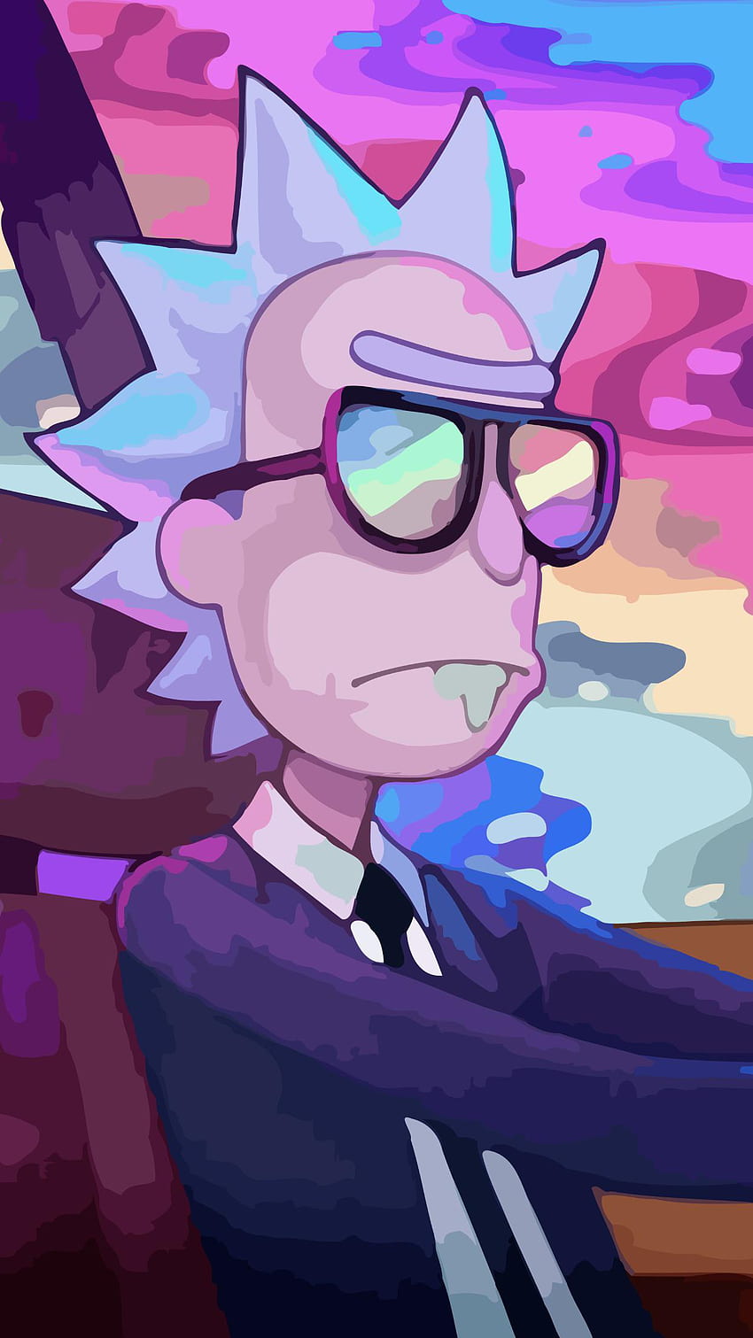 Here is a nice “TRIPPY RICK” for mobile phones, Rick And Morty HD phone ...
