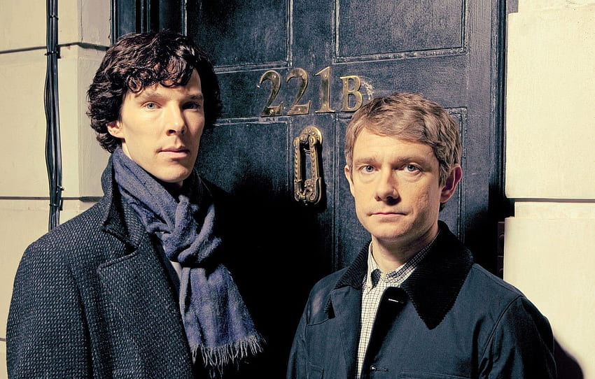 Sezon 3, Martin Man, Benedict Cumberbatch, Sherlock, Sherlock, Sherlock Holmes, BBC One, sezon 3, Dr John Watson, 221B Baker Street dla , sekcja фильмы Tapeta HD