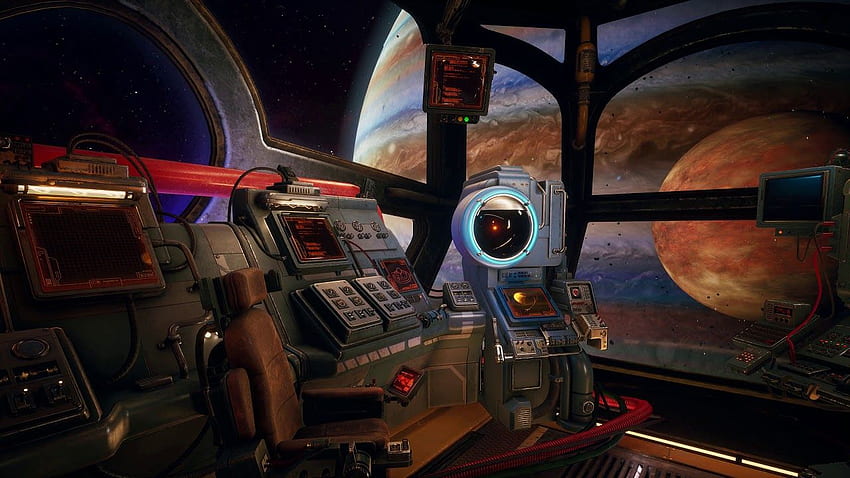 Cockpit de vaisseau spatial en direct Fond d'écran HD