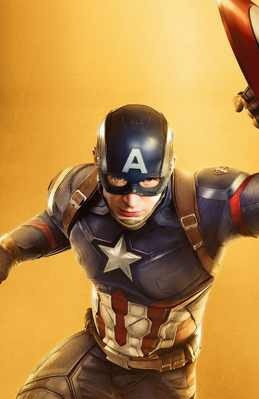 Kapitan Ameryka, Chris Evans, studio Marvela, film, Avengers: Infinity War Tapeta na telefon HD