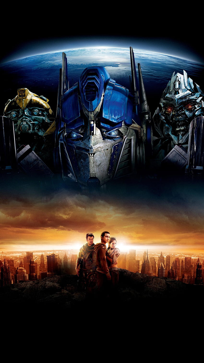 Transformers (2007) โทรศัพท์ ยนตร์ ทรานส์ฟอร์มเมอร์ส วอลล์เปเปอร์โทรศัพท์ HD