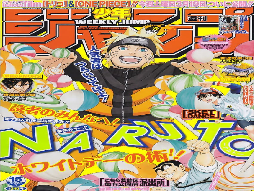 here's CANDY for all of YOU!!!!!!, naruto, book, anime, candy HD wallpaper