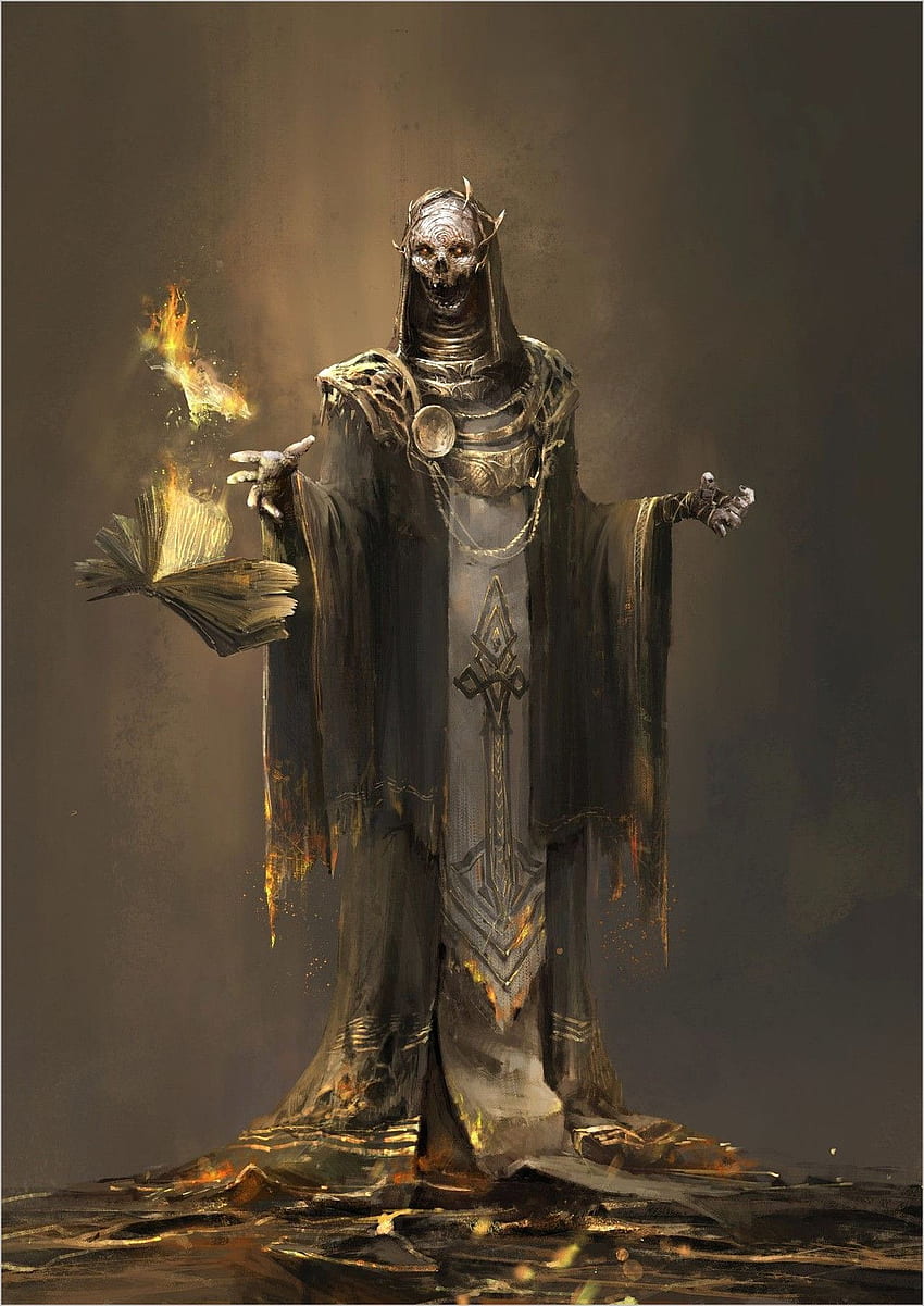 Dnd Necromancy Wizard Artwork in 2020. Dark fantasy art, Fantasy monster, Fantasy wizard HD phone wallpaper
