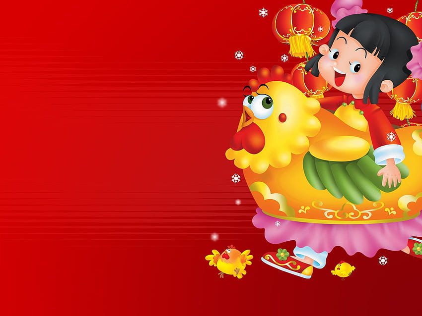 New Cartoon - Chinese New Year Background For Kids - -, Happy New Year Kids HD wallpaper