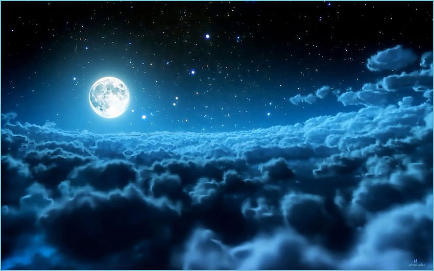 Wolken Nachthimmel - Oben Wolken Nachthimmel - Nachtwolken, Wolken bei Nacht HD-Hintergrundbild