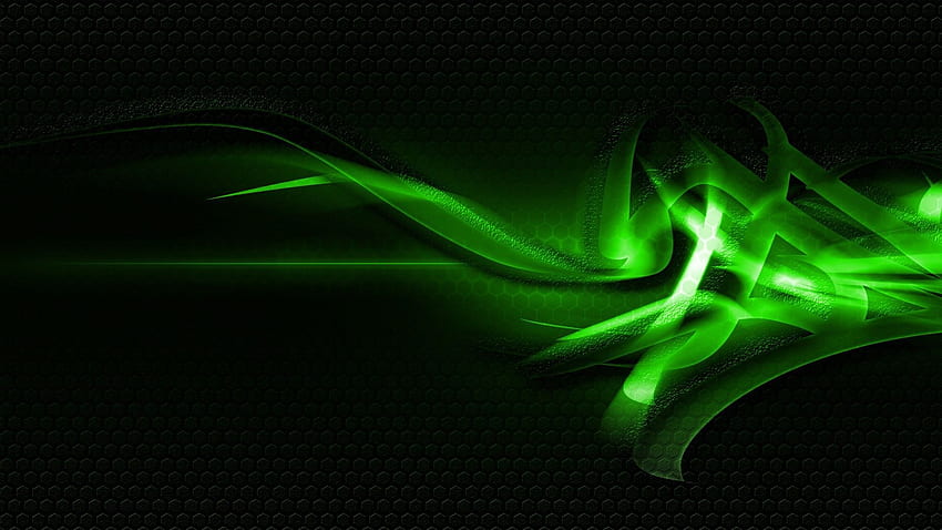 Astratto luminoso verde - gif astratte, verde freddo Sfondo HD