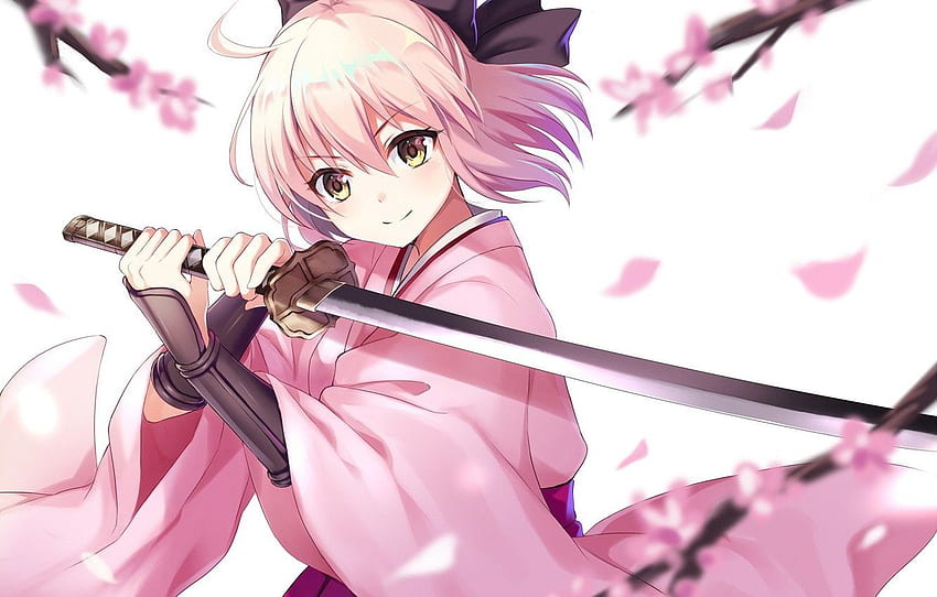 Warrior Fantasy Anime Girl Katana Stock Illustration 1305448366 |  Shutterstock