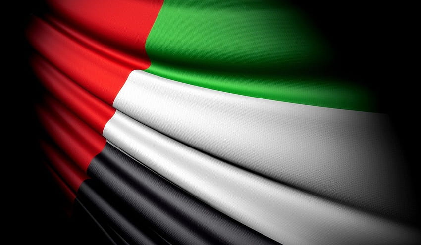 Flagge der Vereinigten Arabischen Emirate, Flagge der Vereinigten Arabischen Emirate HD-Hintergrundbild