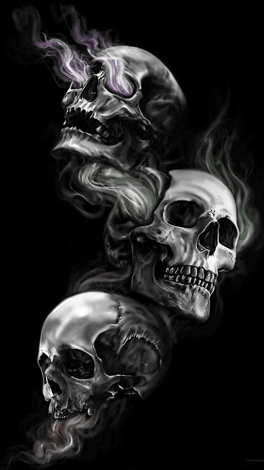 Badass Skull , Skeleton Hand HD phone wallpaper