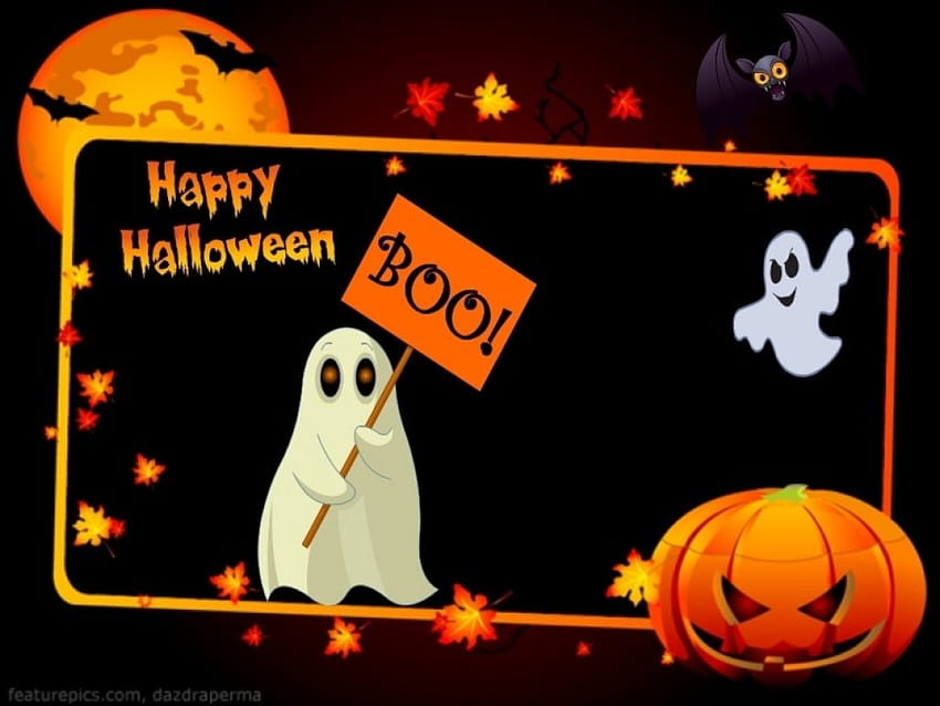 Noc Halloween, Spooky, Halloween, Duchy, Cukierek i psikus Tapeta HD