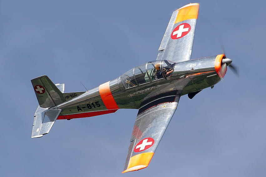 Pilatus P3, trainer aircraft, world war two, swiss air force HD wallpaper
