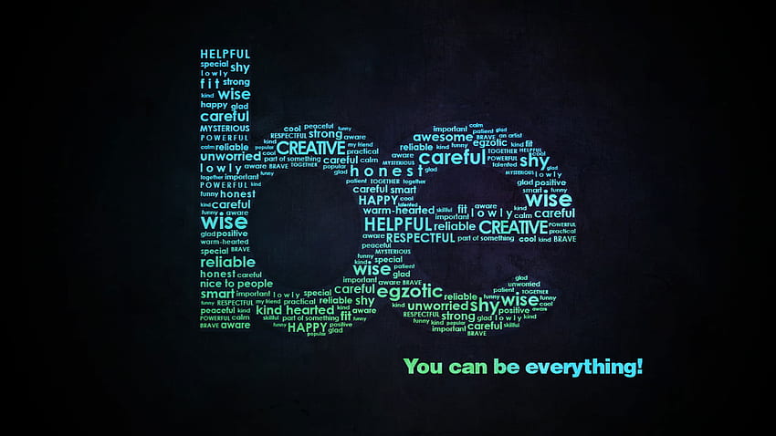 Be Word Cloud, Typography, Motivational • For You For & Mobile, Creative Cloud HD wallpaper