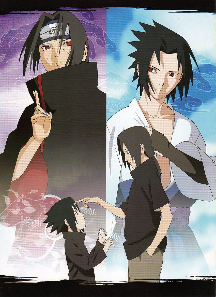Itachi Sasuke + Taka Vs Obito + Jinchūriki Paths - Battles - Comic HD phone wallpaper