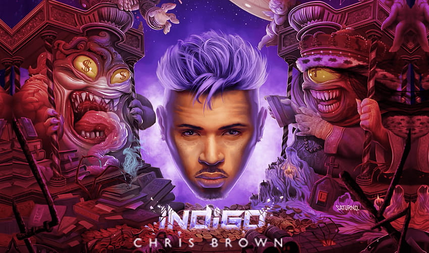 Chris Brown Panas Ft. Gunna, Chris Brown Estetika Wallpaper HD