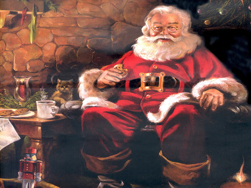 Santa Claus, Belgium Christmas HD wallpaper