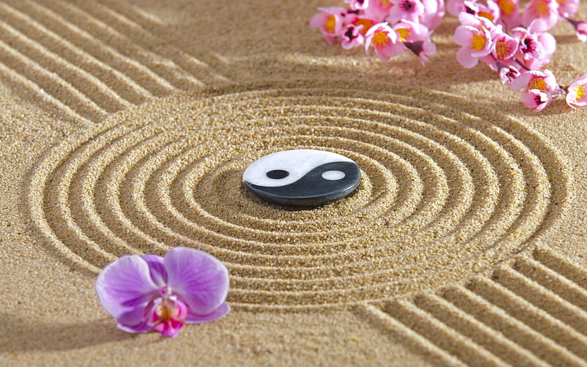Zen, filosofia, Budismo, Yin e Yang, Zen Roxo papel de parede HD