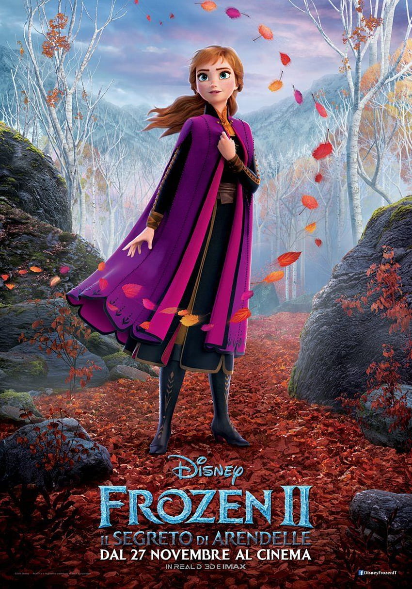 2 Italian Character Poster - Anna - Disney's Frozen 2, Frozen II HD phone wallpaper | Pxfuel