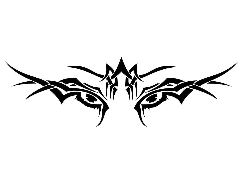 Angry Eye Tribal Tattoo PNG Transparent SVG Vector  OnlyGFXcom