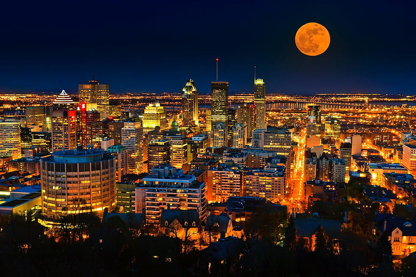 Montreal e stmednet, skyline di Montreal Sfondo HD