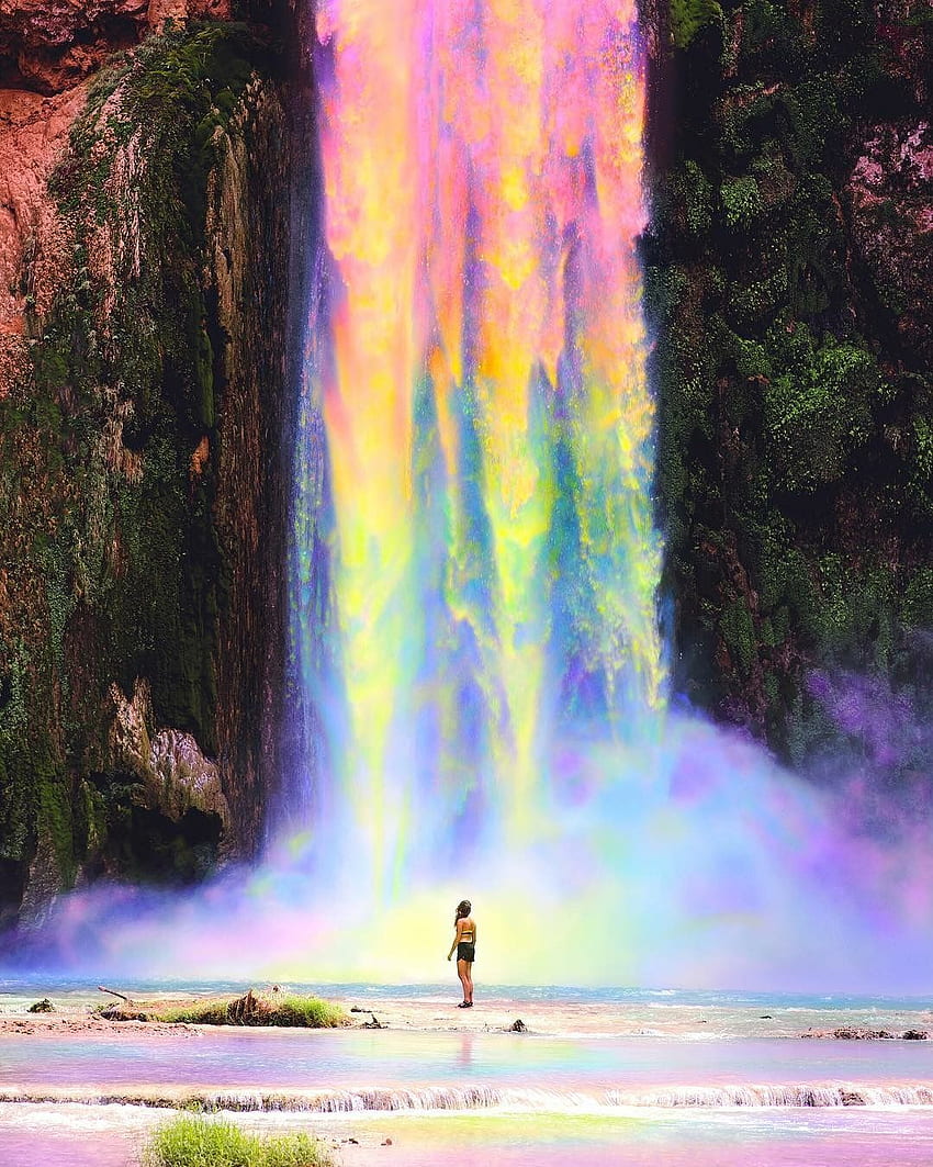 arcoiris hermoso cascada in 2020. Rainbow waterfall, Rainbow , Nature HD phone wallpaper