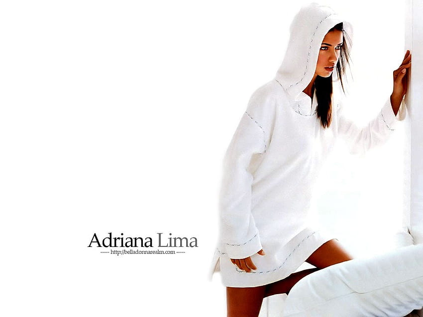Adriana-Lima-in-white, white, beautiful, models, adriana, people HD wallpaper
