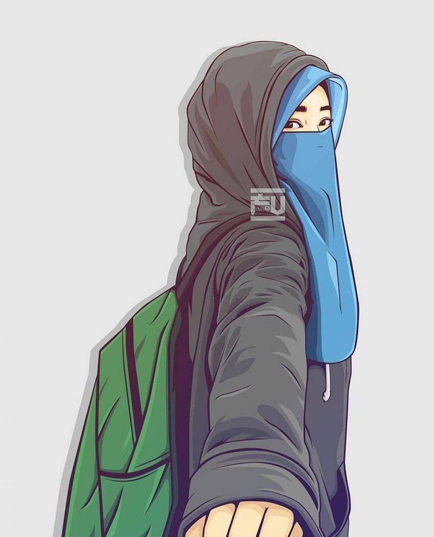 Anime Hijab Cute HD phone wallpaper