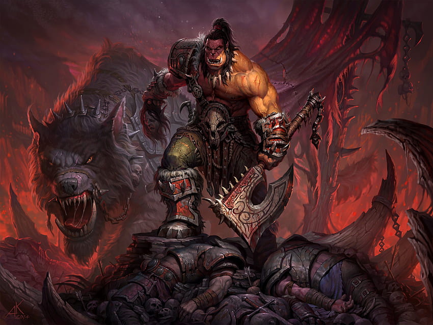 WOW: Grommash Hellscream . World of Warcraft, Warlords of Draenor, World of Warcraft HD duvar kağıdı