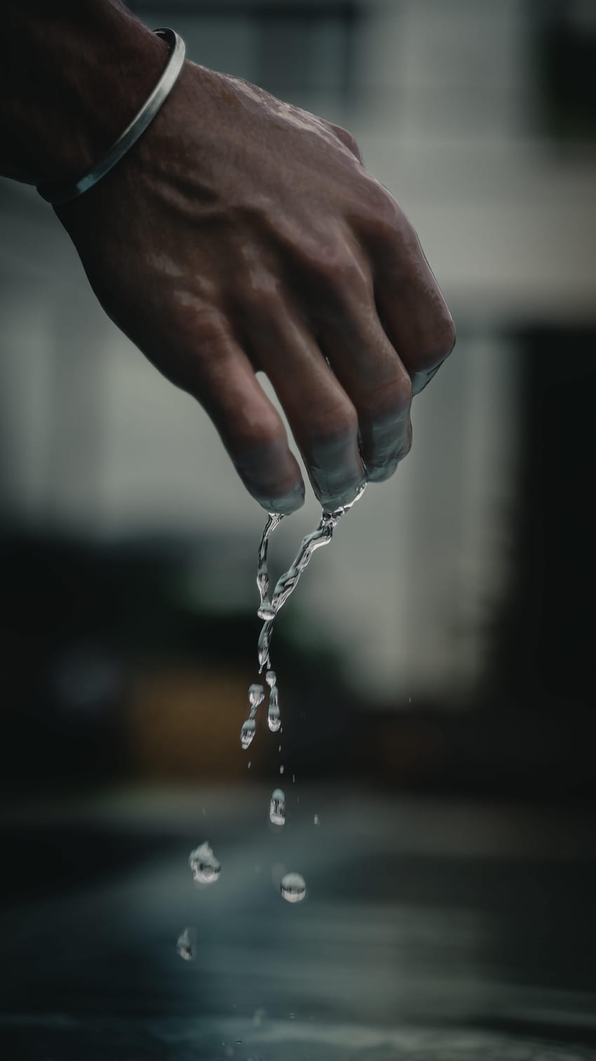 Water, Drops, Hand, , , Wet, Bracelet HD phone wallpaper