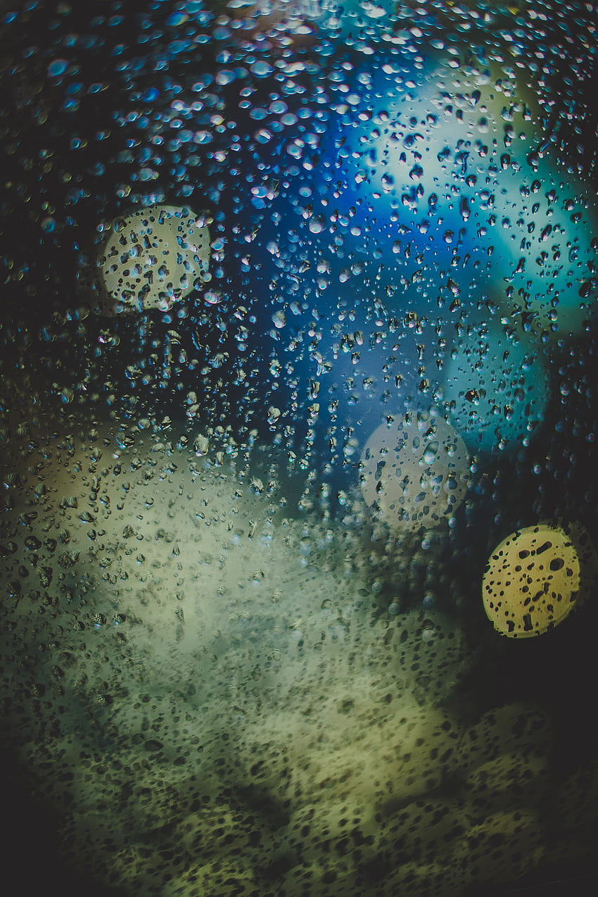 Drops, Macro, Glare, Circles, Blur, Smooth, Glass HD phone wallpaper
