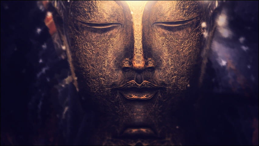świątynia, światła, głębia pola, wykres, fioletowy, makro, statua, bokeh, złoto, buddyzm, medytacja, Budda, duchowy, zen, głowa, ciemność, zrzut ekranu, komputer , postać fikcyjna, ścieśniać, efekty specjalne. Inny, Złoty Budda Tapeta HD