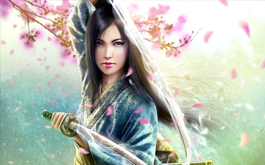Women Warrior Computer , Background . Fantasy girl, Anime art beautiful, Warriors HD wallpaper