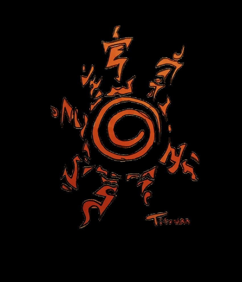 Naruto, Art, Sceau de demon, Sasuke, Demon, Ninja, Symbol, Dessin HD phone wallpaper