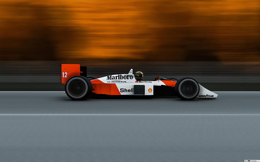La McLaren MP4 4 di Ayrton Senna, F1 classica Sfondo HD