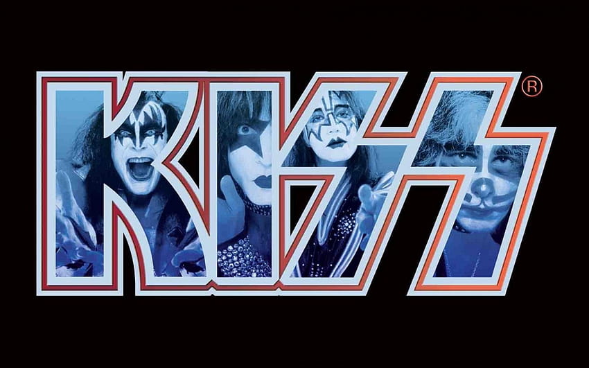 KISS logo theme artwork, music, rock and roll, concert, live band, band HD wallpaper