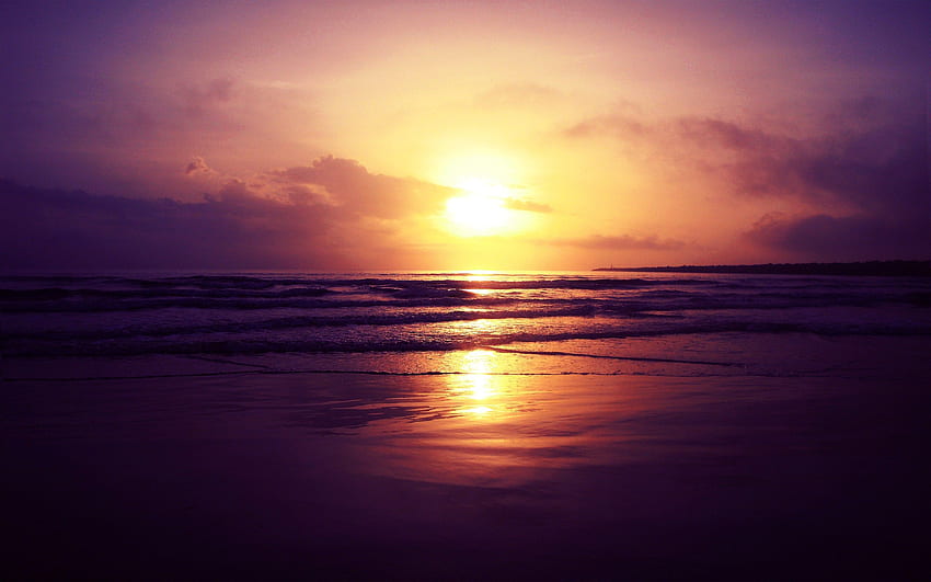 Ocean Waves Beach Pink Sunset . Ocean Waves Beach Pink Sunset stock, Miami Beach Waves HD wallpaper