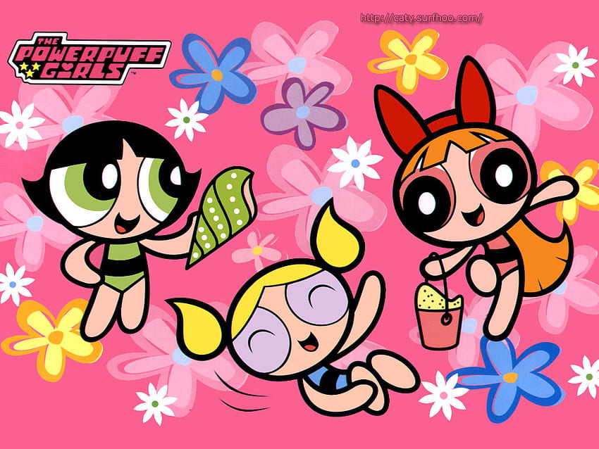 Powerpuff Girls, сладки, powerpuff, розови, момичета HD тапет