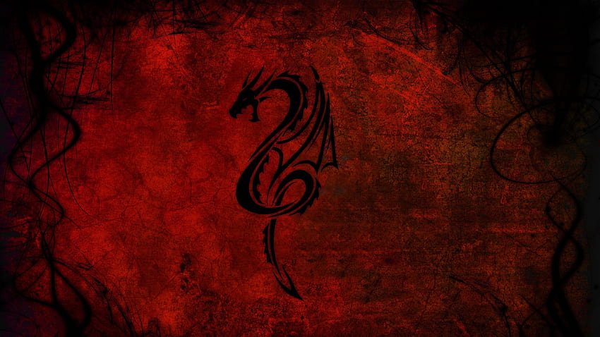 Red Dragon - Red And Black -, AMD Dragon HD wallpaper