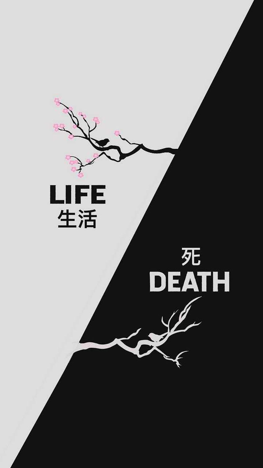 Life is dead. Обои Life Death. Смерть Минимализм. Обои на телефон Death Life. Обои Life Death Wallpaper.