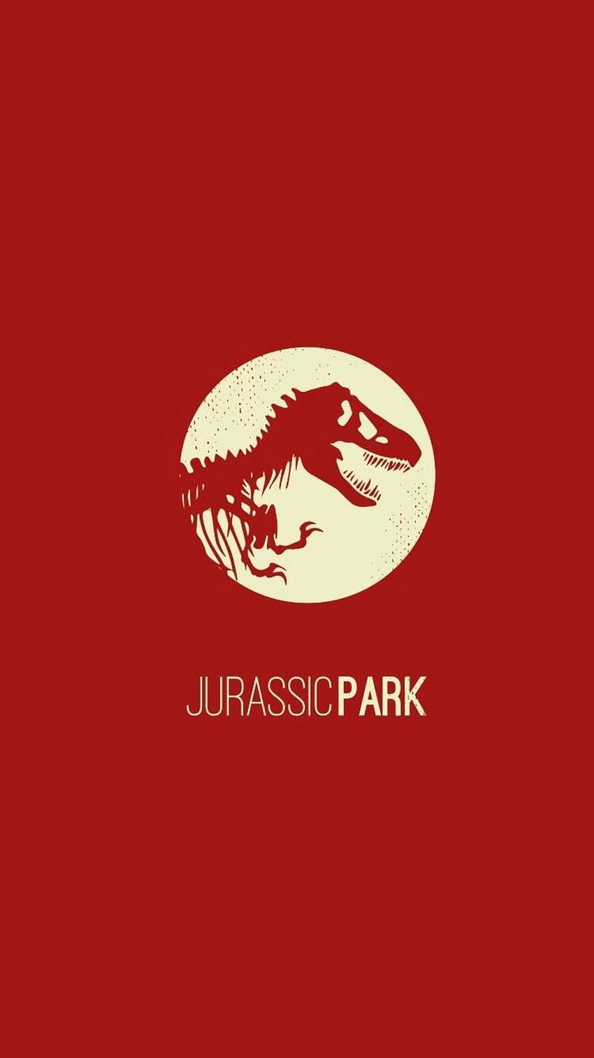 Jurassic Park World, Parque Jurásico Minimalista fondo de pantalla del teléfono