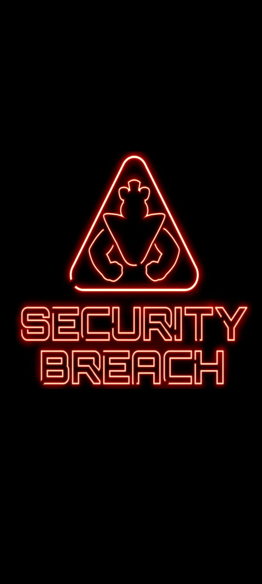 fnaf, red, breach, security, rojo, inicio, videojuego, juego HD phone wallpaper