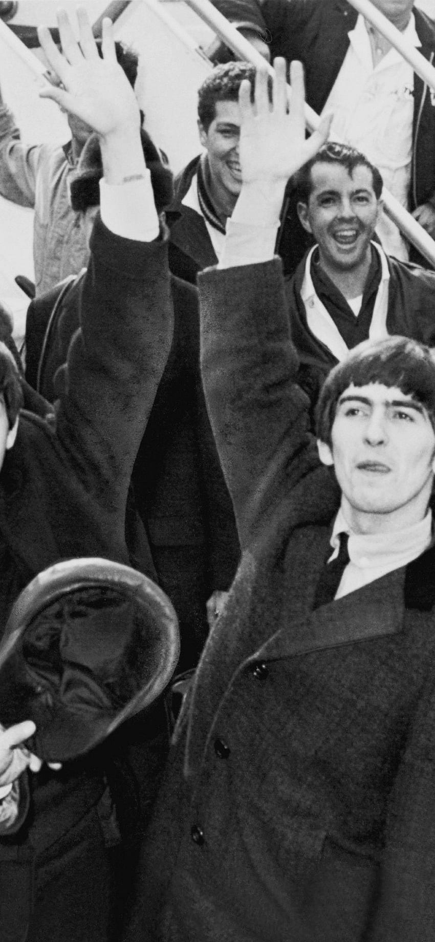 iPhone Xs Max John Lennon - Bobby Darin con los Beatles - y antecedentes fondo de pantalla del teléfono