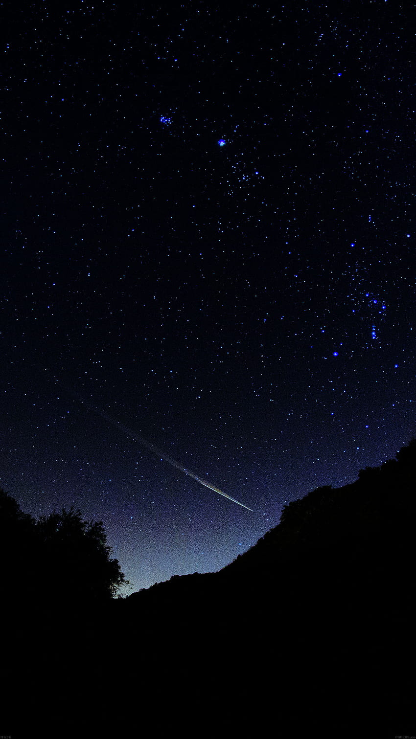 iPhone11. astronomía espacio cielo oscuro noche hermosa estrella fugaz, Dark Sky Phone fondo de pantalla del teléfono