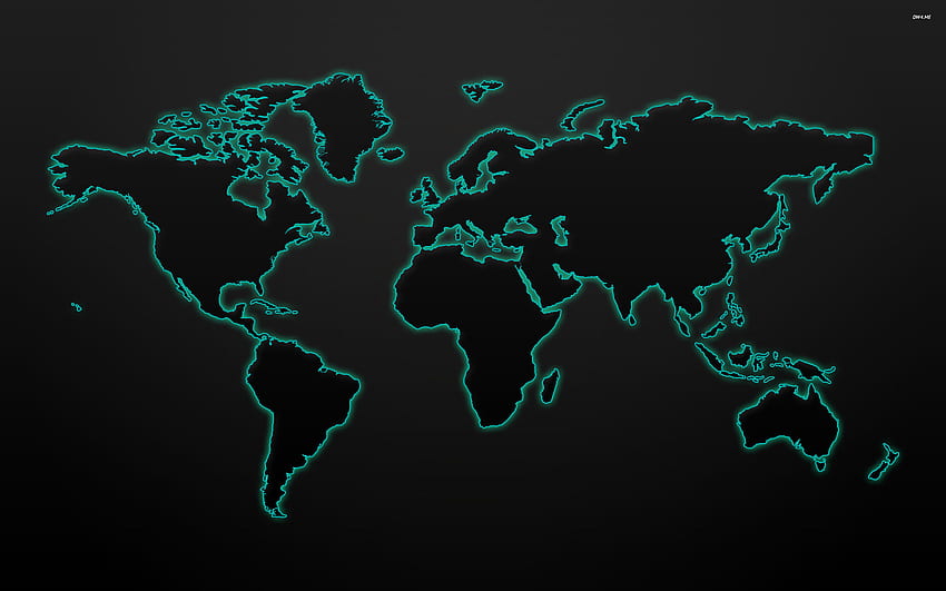 Welt - Weltkarte - & Hintergrund, leere Karte HD-Hintergrundbild