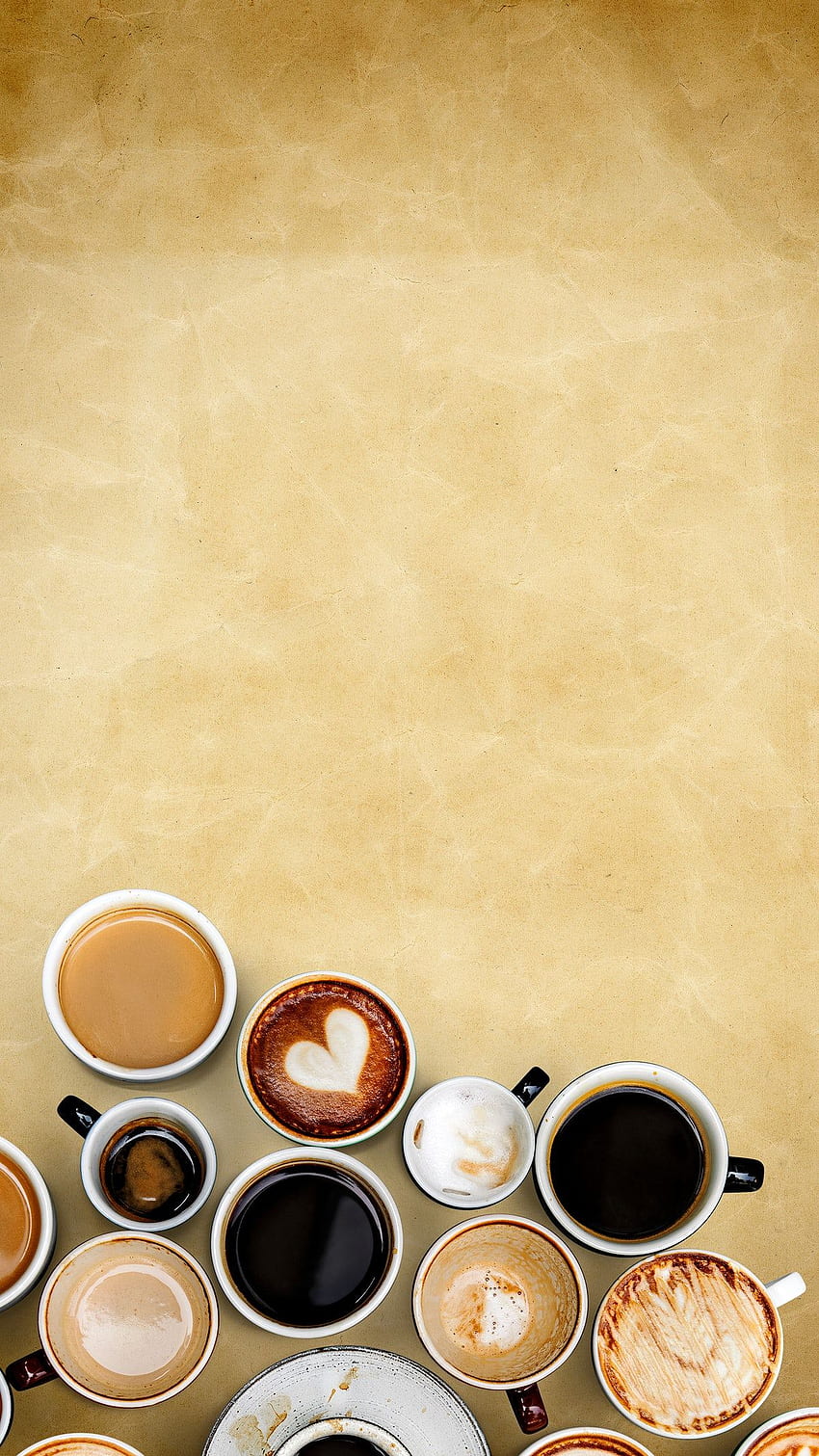 古い紙の織り目加工の背景にコーヒー ・ マグ。 に。 紙の質感、リンゴ、カフェのコーヒーの日、シンプルなコーヒー HD電話の壁紙