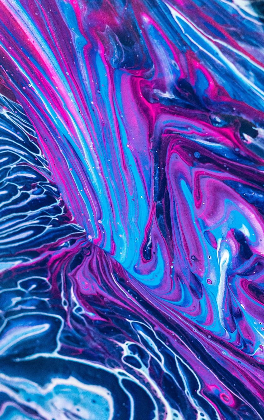 Purple, liquid, theme, fluid art , , iPhone 5, iPhone 5S, iPhone 5C, iPod Touch HD phone wallpaper