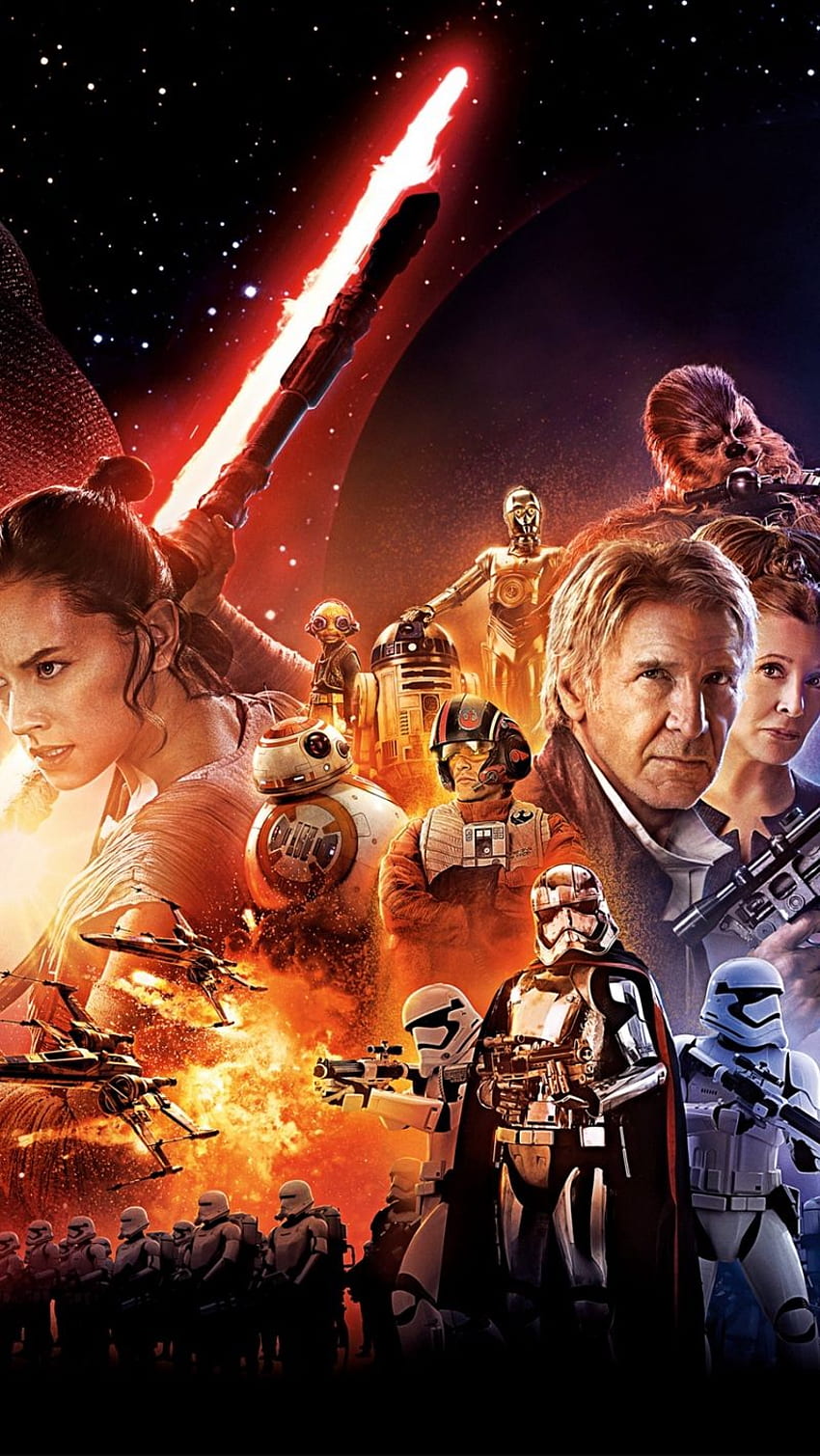 star wars, the force awakens, main, Star Wars Characters HD phone wallpaper