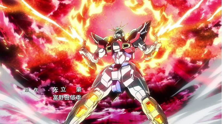 Gundam Build Fighters Try 30 - Gundam Build Fighter Try - & Background, Burning Gundam HD wallpaper