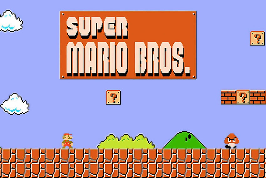 Anos Atrás: 'Super Mario Bros.' Torna-se o maior sucesso dos jogos, o clássico Super Mario papel de parede HD