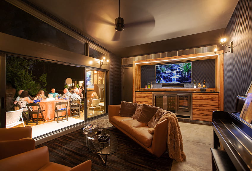 Cigar Room Addition - Midcentury - Sunroom - Indianapolis - by WERK. Building Modern, Cigar Lounge HD wallpaper